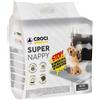 Croci Tappetini Igienici Super Nappy Carbone Attivo Croci - 57 x 54 cm - 60 tappetini - 1° ORDINE? scegli lo sconto BZR5 / BZR20 + 200 punti fedeltà