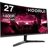 Does not apply Monitor Gaming 27 Pollici, Curvo 1800R 2560X1440 (QHD), 144HZ 1Ms Mornitor, DCI-