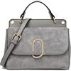 Miss Lulu Borsa Tracolla Donna Medie, Borsa a Mano con Manico Superiore in Similpelle e Camoscio Vintage, Elegante E Squisita