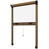 Generico Zanzariera a Rullo Riducibile Verticale fai da te in kit Vari Colori e Misure disponibili (120 x 160, Bronzo)