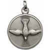 I G J MEDAGLIA DELLO SPIRITO SANTO (LA COLOMBA DELLO SPIRITO SANTO) IN ARGENTO 925 MILLESIMI - LE MEDAGLIE DEI SANTI PATRONI -100% MADE IN ITALY