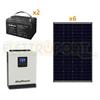 Alcapower KIT Fotovoltaico a OFF-Grid Ibrido da 2400W