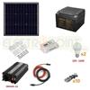 KIT FOTOVOLTAICO A ISOLA DA 50W CON INVERTER ONDA RICOSTRUITA DA 600W