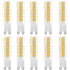 WULUN G9 lampadine LED 7W, bianco caldo 2700K, equivalente a lampadine alogene 70W, non dimmerabile, senza sfarfallio, LED a risparmio energetico, 700LM, AC220-240V, 10 pacchetti