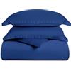 Superior - Set Copripiumino 269 x 234 cm, a Tinta Unita a 300 Fili, 100% Modal di faggio, Blu Marino,
