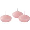 Cereria Di Giorgio - 20 Candele Galleggianti - Diametro 4.5 cm Altezza 2.7 cm - Colore Rosa polvere - Durata 4 ore
