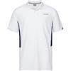 HEAD Club Tech Polo, Uomo, Bianco/Turchino, S