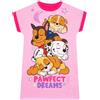 Paw Patrol Camicia da Notte Pigiama per Ragazza Skye | Camicia da Notte Maniche Corta | Rosa 2-3 Anni