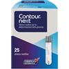 ASCENSIA DIABETES CARE ITALY STRISCE MISURAZIONE GLICEMIA CONTOUR NEXT 25 PEZZI