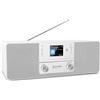 TechniSat DIGITRADIO 370 CD IR - Radio Internet stereo (DAB+, FM, lettore CD, WLAN, Bluetooth, display a colori, USB, AUX, presa per cuffie, sveglia, 10 Watt, telecomando) bianco