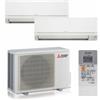 Mitsubishi CLIMATIZZATORE CALDO FREDDO MITSUBISHI LINEA SMART SERIE M MXZ2HA40VFE1252535DWVFKIT DUALSPLIT E UNITÀ ESTERNA 9000 + 12000 BTU