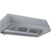 Ristotecno Cappa d'aspirazione a parete senza motore. Prof. 140 - 180x140x45H - AISI 430