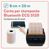 Carta per la stampante bluetooth del tablet ecg S120 di Lepu - 10 rotoli - 8 cm x 20 m