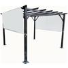 MICHELE SOGARI GAZEBO PERGOLA 3X3 CUBO CON TELO 200 GR STRUTTURA IN ALLUMINIO ANTRACITE