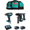 MAKITA Kit 18V MSB2P2 (DHR171 + DDF482 + 2 x 5,0 Ah + DC18RC + Trolley)