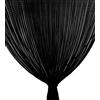 Tex family - Tenda a Fili per Esterno | Anti Insetti e Antirumore | Ideale per Porte e Finestre | Perline in Poliestere | Nero, 100L x 220A cm, Materiale: Poliestere
