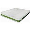 Materassi Russo Topper CORRETTORE in Memory Foam Fresco da 5 CM,SFODERABILE in Aloe Vera con Elastici (120_x_190_cm)