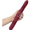 Loveline Double-Sided Thrusting Vibrator Merlot Grape
