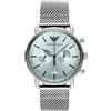 EMPORIO ARMANI Orologio Uomo Emporio Armani Cronografo Cinturino Milano Fondo Grigio AR11288