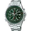 CASIO EDIFICE EF-527D-3AVUEF OROLOGIO ACCIAIO VERDE DATA CRONO 43mm SOTTOCOSTO