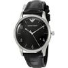 EMPORIO ARMANI Orologio Uomo Emporio Armani Classic Cinturino Pelle Nero Fondo Nero AR1865