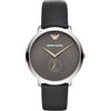 EMPORIO ARMANI Orologio Uomo Emporio Armani Classic Cinturino Pelle Nero Fondo Grigio AR11162l