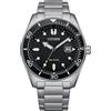 Citizen Orologio Uomo Citizen Eco Drive Marine OF Solo Tempo Data Nero AW1760-81E