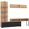 MIlani Home BOBBIE - parete attrezzata con anta e mensola moderna minimal in legno