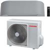 TOSHIBA - HAORI CLIMATIZZATORE CONDIZIONATORE MONOSPLIT INVERTER WI-FI LIGHT GRAY | UNITA' INTERNA 16000 BTU + UNITA' ESTERNA 4.6 KW RAS-B16N4KVRG-E