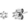 Engelsrufer Keep it so simple - Orecchini da donna Shiny, in argento sterling con zirconi, senza nichel, 4mm, Argento sterling, Zirconia cubica