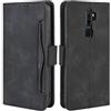 HualuBro Cover per Oppo A9 2020 / A5 2020, Flip Case a Libro in Pelle Premium Magnetica Antiurto Portafoglio Custodia per Oppo A9 2020 / A5 2020 Cover (Nero)
