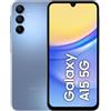 Samsung Galaxy A15 5G, Smartphone Android 14, Display Super AMOLED 6.5 FHD+, 4GB RAM, 128GB, memoria interna espandibile fino a 1TB, Batteria 5.000 mAh, Blue [Versione Italiana]