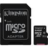 KINGSTON Scheda di memoria micro Sd 64GB KINGSTON canvas