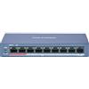 Hikvision Switch DS-3E0109P-E/M. Value Series 9 porte unmanaged 8 Mbps PoE 60W + 1 uplink Mbps