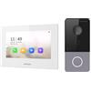 Hikvision DS-KIS603B-LE1W. Kit videocitofono IP 2Mpx display touch screen 7"