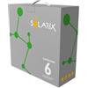 Solarix.Cavo UTP Cat. 6 da interno grigio rame ethernet prot. 2.5GBASE-T e 5GBASE-T-100mt