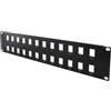 ALPHA ELETTRONICA Alpha 96-806/2.Pannello Patch 19" 2 unità per frutti keystone 24 porte