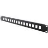 ALPHA ELETTRONICA Alpha 96-806/1.Pannello Patch 19" 1 unità per frutti keystone 16 porte