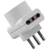Faeg FG28513. Adattatore triplo spina 2P+T 16A BIANCA in blister 1Presa schuko 2Prese bipasso IP20D