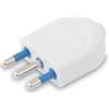 Faeg FG28501. Spina volante diritta 2P+T 10A BIANCA in blister IP20D