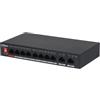 Dahua PFS3010-8ET-96.Switch unmanaged POE 8 porte Mbps+2Gbps Uplink