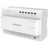 Hikvision DS-KAD706. VideoIntercom 2fili distributore con alimentazione Display fino a 6ch e 1ch Ext