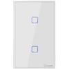 ITEAD SONOFF T0US2C-TX. Interruttore a parete touch Wifi serie TX a 2 tasti per cassette italiane
