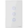 ITEAD SONOFF T0US3C-TX. Interruttore a parete touch Wifi serie TX a 3 tasti per cassette italiane