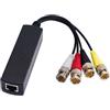 ICECCTV CONNETTORI BALUN-4. Video balun con cavetto 4 CANALI per telecamere AHD/HDCVI/TVI 8MP