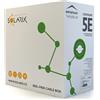 Solarix.Cavo UTP Cat5e da interno grigio rame ethernet prot. 2.5GBASE-T e 5GBASE-T