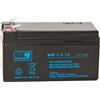MW POWER Battery MWPower. Batteria al piombo 12V/1,3Ah vrla agm durata 6-9 anni