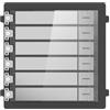 Hikvision DS-KD-KK/S. VideoIntercom KD8 Pro Modulo pulsantiera a 6 tasti Acciaio.
