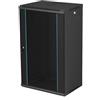 Alantec SW-18U-600-450-N Armadio rack a parete 19" 18U,600X450 porta in vetro