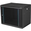 Alantec SW-9U-600-450-N Armadio rack a parete 19" 9U,600X450 porta in vetro